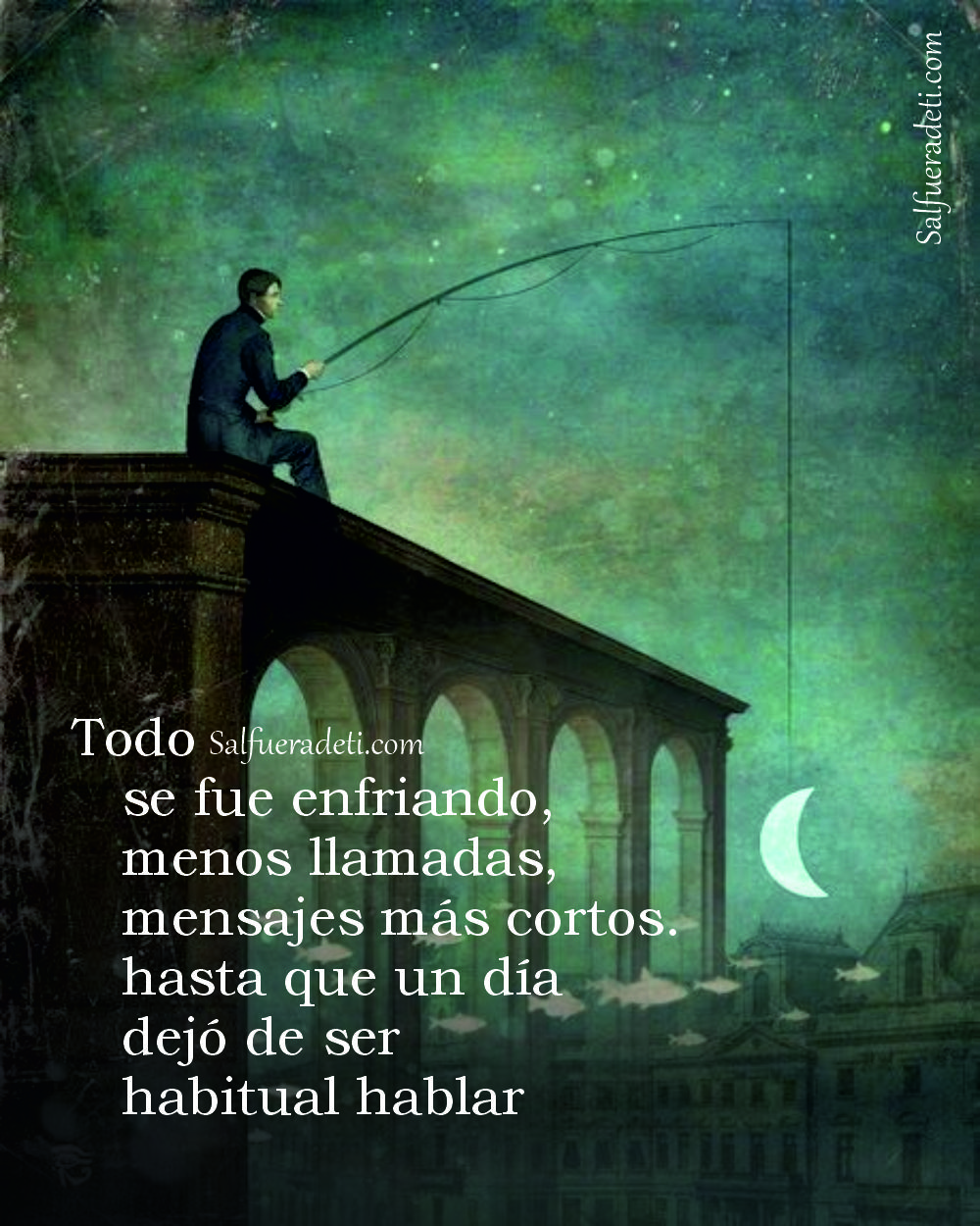 Todo se fue enfriando. Menos llamadas, mensajes más cortos y cada vez más cortantes, hasta que un día dejó de ser habitual hablar