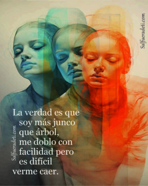 Soy más junco que árbol me doblo con facilidad