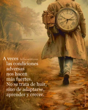 A veces las condiciones adversas nos hacen más fuertes.