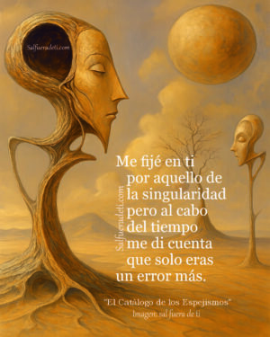Una obra de arte digital en estilo retrato con un efecto suave y pictórico, predominantemente en tonos azules y blancos apagados. Una persona con los ojos cerrados y una expresión serena es el foco central. Lleva un sombrero oscuro de ala ancha que proyecta una sombra sobre su frente. El fondo es una mezcla nebulosa de azules y blancos, lo que sugiere una atmósfera onírica o introspectiva.