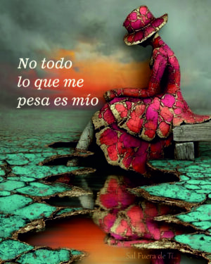 Ilustración artística en tonos tierra de un rostro femenino de perfil con hojas secas, representando la dificultad y el valor de ser honesto con uno mismo.